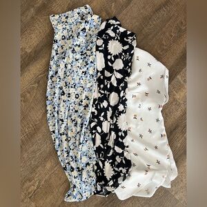 Ann Taylor Bundle Of 3 Workwear Blouses Size Large